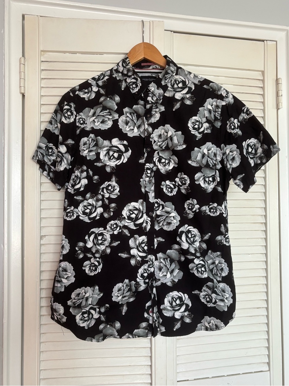 Denim and Flower Floral Shirt